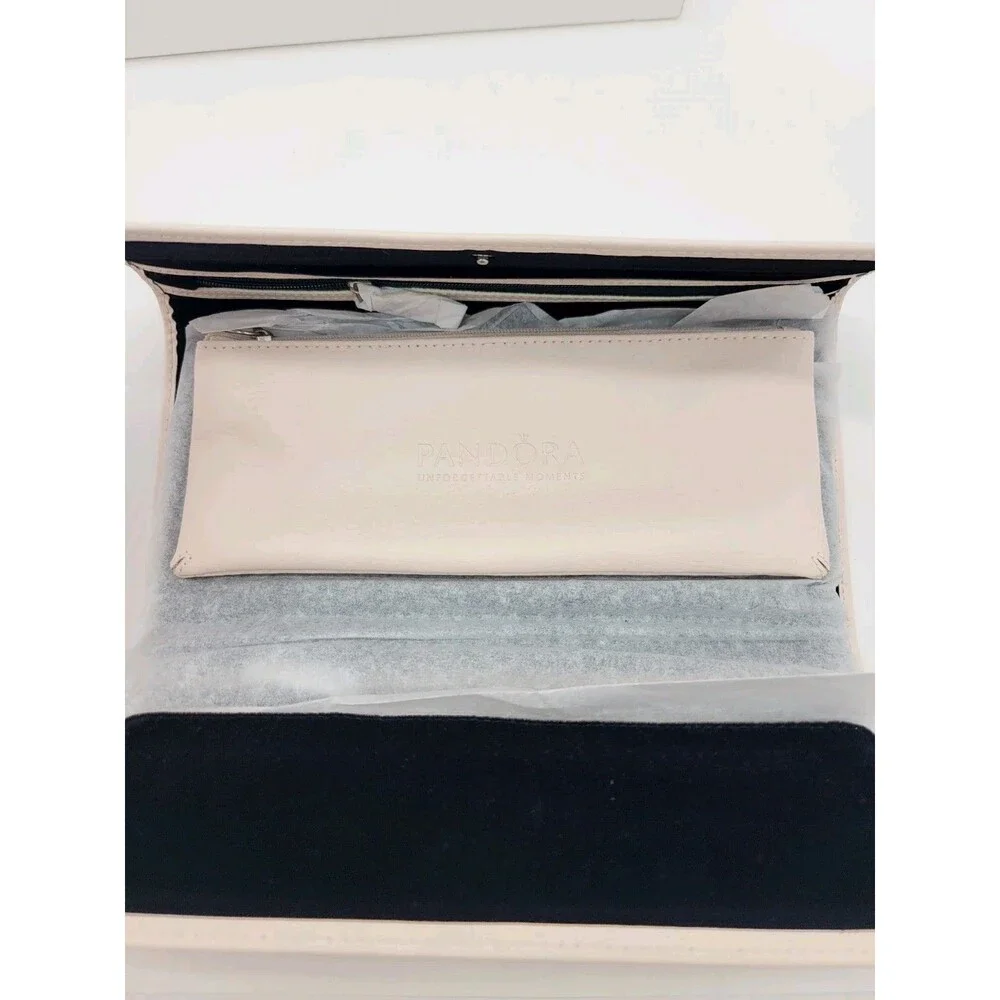 Pandora Unforgettable Moments Jewelry Wallet Case Clutch Blush Pink